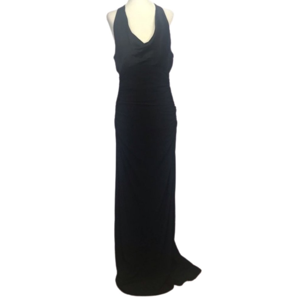 LAUNDRY BY SHELLI SEGAL Halter Long Formal Gown
